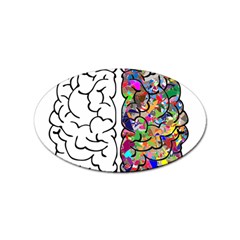 Brain Mind Aianatomy Sticker Oval (10 Pack) by Salman4z