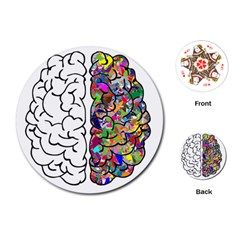 Brain Mind Aianatomy Playing Cards Single Design (round) by Salman4z