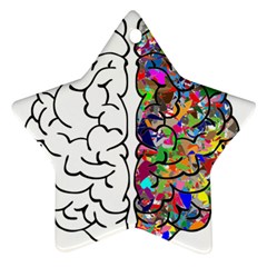 Brain Mind Aianatomy Star Ornament (two Sides) by Salman4z