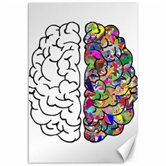 Brain Mind Aianatomy Canvas 12  X 18  by Salman4z