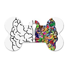 Brain Mind Aianatomy Dog Tag Bone (two Sides) by Salman4z