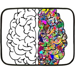 Brain Mind Aianatomy Two Sides Fleece Blanket (mini) by Salman4z