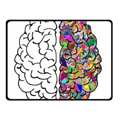 Brain Mind Aianatomy Two Sides Fleece Blanket (small) by Salman4z