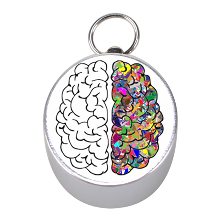 Brain Mind Aianatomy Mini Silver Compasses