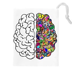 Brain Mind Aianatomy Drawstring Pouch (4xl) by Salman4z