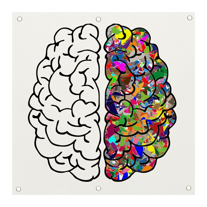 Brain Mind Aianatomy Banner and Sign 3  x 3 