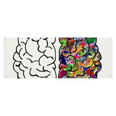 Brain Mind Aianatomy Banner And Sign 8  X 3  by Salman4z