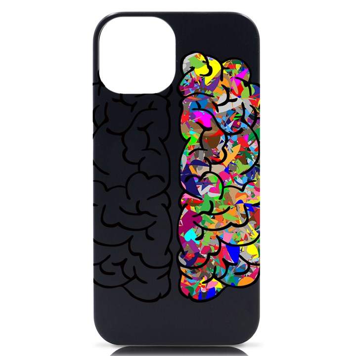 Brain Mind Aianatomy iPhone 14 Black UV Print Case