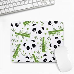 Giant Panda Bear Green Bamboo Small Mousepad by Salman4z