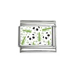 Giant Panda Bear Green Bamboo Italian Charm (9mm) Front