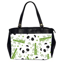 Giant Panda Bear Green Bamboo Oversize Office Handbag (2 Sides) by Salman4z