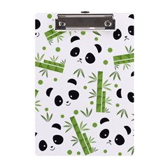 Giant Panda Bear Green Bamboo A5 Acrylic Clipboard