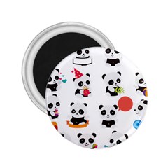 Giant Panda Bear Cuteness 2 25  Magnets by Salman4z