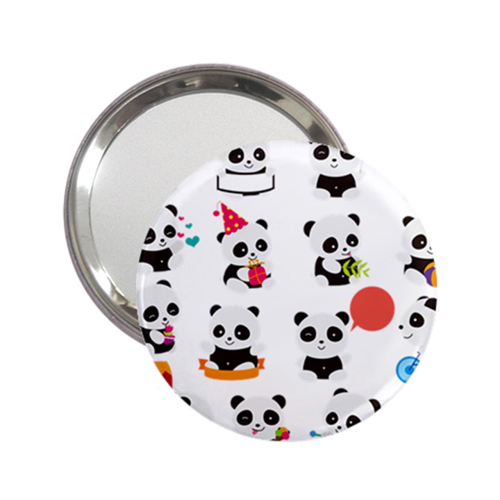 Giant Panda Bear Cuteness 2.25  Handbag Mirrors