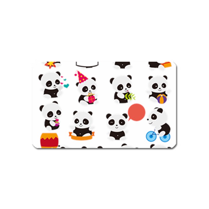 Giant Panda Bear Cuteness Magnet (Name Card)