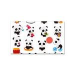 Giant Panda Bear Cuteness Sticker Rectangular (10 pack) Front