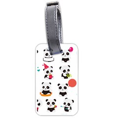 Giant Panda Bear Cuteness Luggage Tag (one Side) by Salman4z