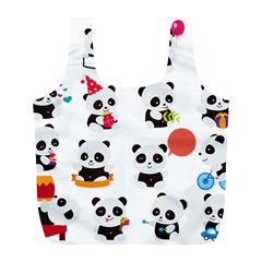 Giant Panda Bear Cuteness Full Print Recycle Bag (L)