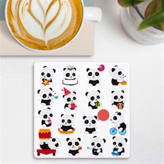 Giant Panda Bear Cuteness UV Print Square Tile Coaster 