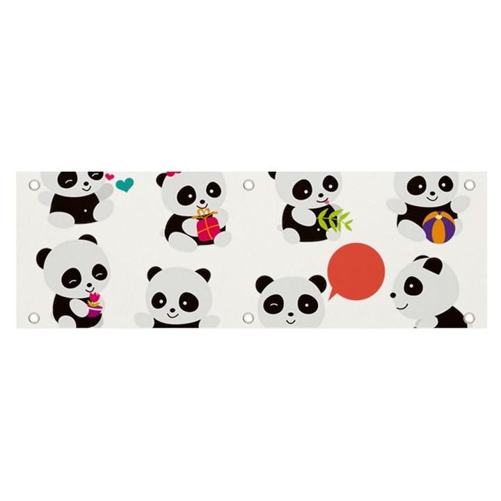 Giant Panda Bear Cuteness Banner and Sign 6  x 2 