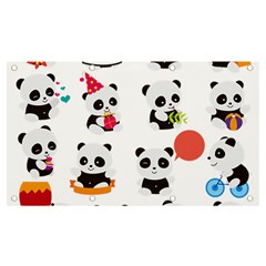 Giant Panda Bear Cuteness Banner And Sign 7  X 4  by Salman4z