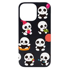 Giant Panda Bear Cuteness Iphone 14 Pro Max Black Uv Print Case