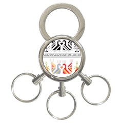 Bulgarian Folk Art Folk Art 3-ring Key Chain by Salman4z