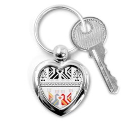 Bulgarian Folk Art Folk Art Key Chain (heart) by Salman4z