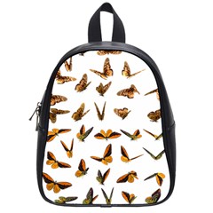 Butterfly Butterflies Insect Swarm School Bag (small) by Salman4z