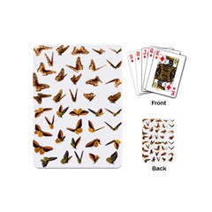 Butterfly Butterflies Insect Swarm Playing Cards Single Design (mini) by Salman4z