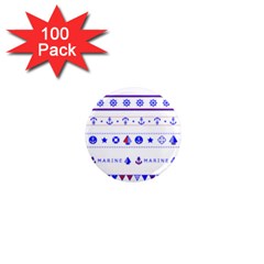 Marine Nautical Clip Art 1  Mini Magnets (100 Pack)  by Salman4z