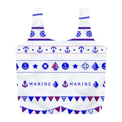 Marine Nautical Clip Art Full Print Recycle Bag (l) by Salman4z