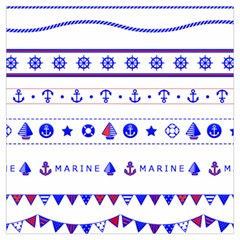 Marine Nautical Clip Art Lightweight Scarf  by Salman4z