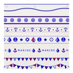 Marine Nautical Clip Art Banner and Sign 3  x 3  Front