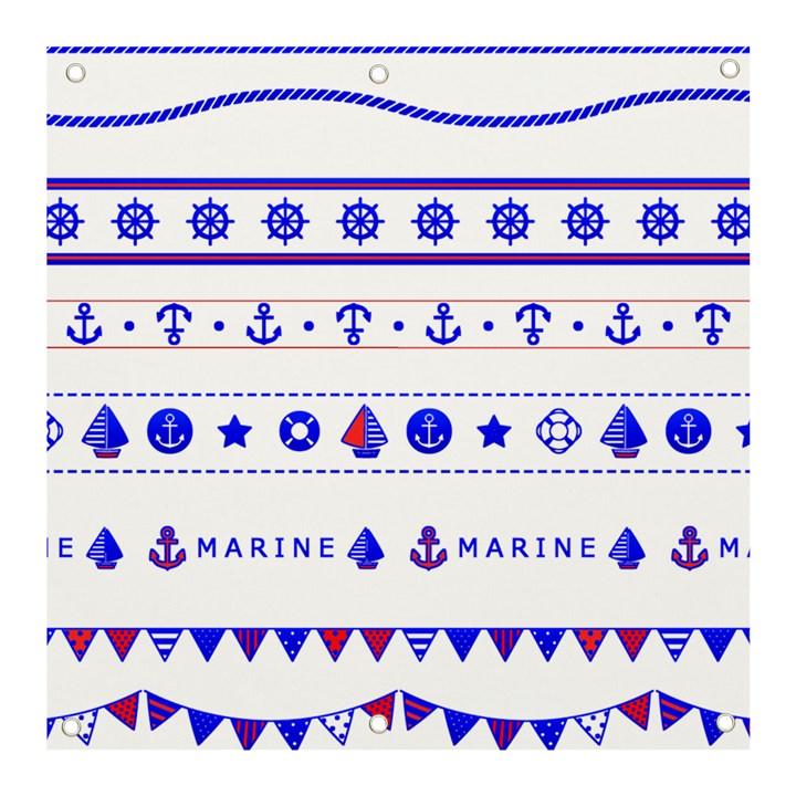 Marine Nautical Clip Art Banner and Sign 3  x 3 