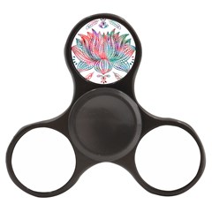 Lotus Feathers Boho Watercolor Finger Spinner by Salman4z