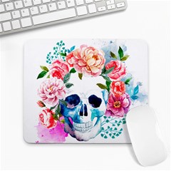 Day Of The Dead Skull Art Large Mousepad by Salman4z