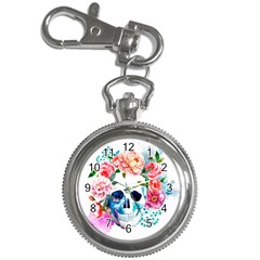 Day Of The Dead Skull Art Key Chain Watches by Salman4z