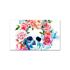 Day Of The Dead Skull Art Sticker Rectangular (10 Pack) by Salman4z