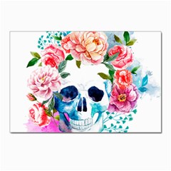 Day Of The Dead Skull Art Postcards 5  X 7  (pkg Of 10) by Salman4z