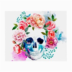 Day Of The Dead Skull Art Small Glasses Cloth by Salman4z