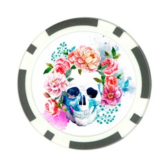 Day Of The Dead Skull Art Poker Chip Card Guard by Salman4z