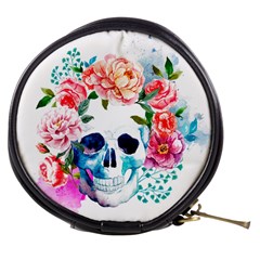 Day Of The Dead Skull Art Mini Makeup Bag by Salman4z