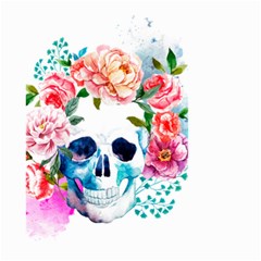 Day Of The Dead Skull Art Small Garden Flag (two Sides) by Salman4z