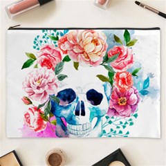 Day Of The Dead Skull Art Cosmetic Bag (xxxl) by Salman4z