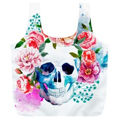 Day Of The Dead Skull Art Full Print Recycle Bag (xl) by Salman4z