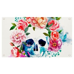 Day Of The Dead Skull Art Banner And Sign 7  X 4 