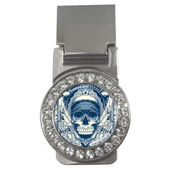 Skull Drawing Money Clips (cz) 