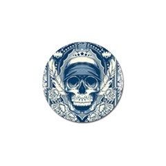 Skull Drawing Golf Ball Marker (4 Pack)