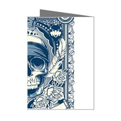 Skull Drawing Mini Greeting Cards (pkg Of 8)